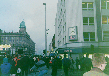 A Controlled van explosion in Belfast's City Centre