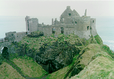 Dunluce Castle near Giant's Causeway in Northern Ireland